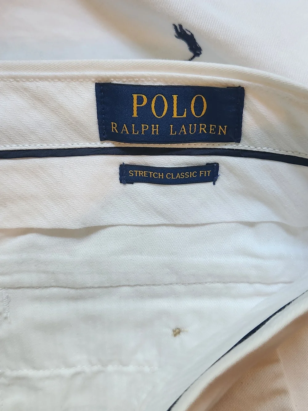 NWT Polo Ralph Lauren White Shorts with Navy Embroidered Polo Players